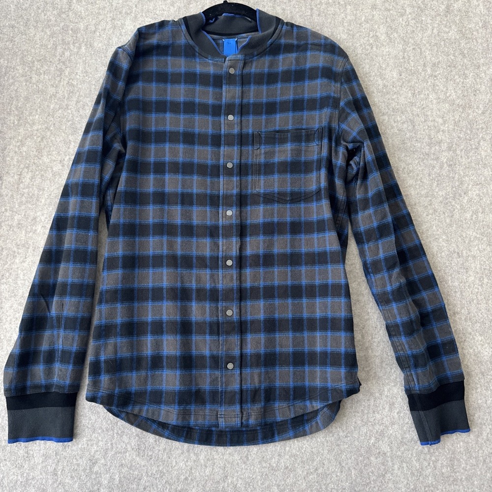 Kit and Ace Flannel Button Down Shirt Men S Plaid Cashmere Blend Snap Button